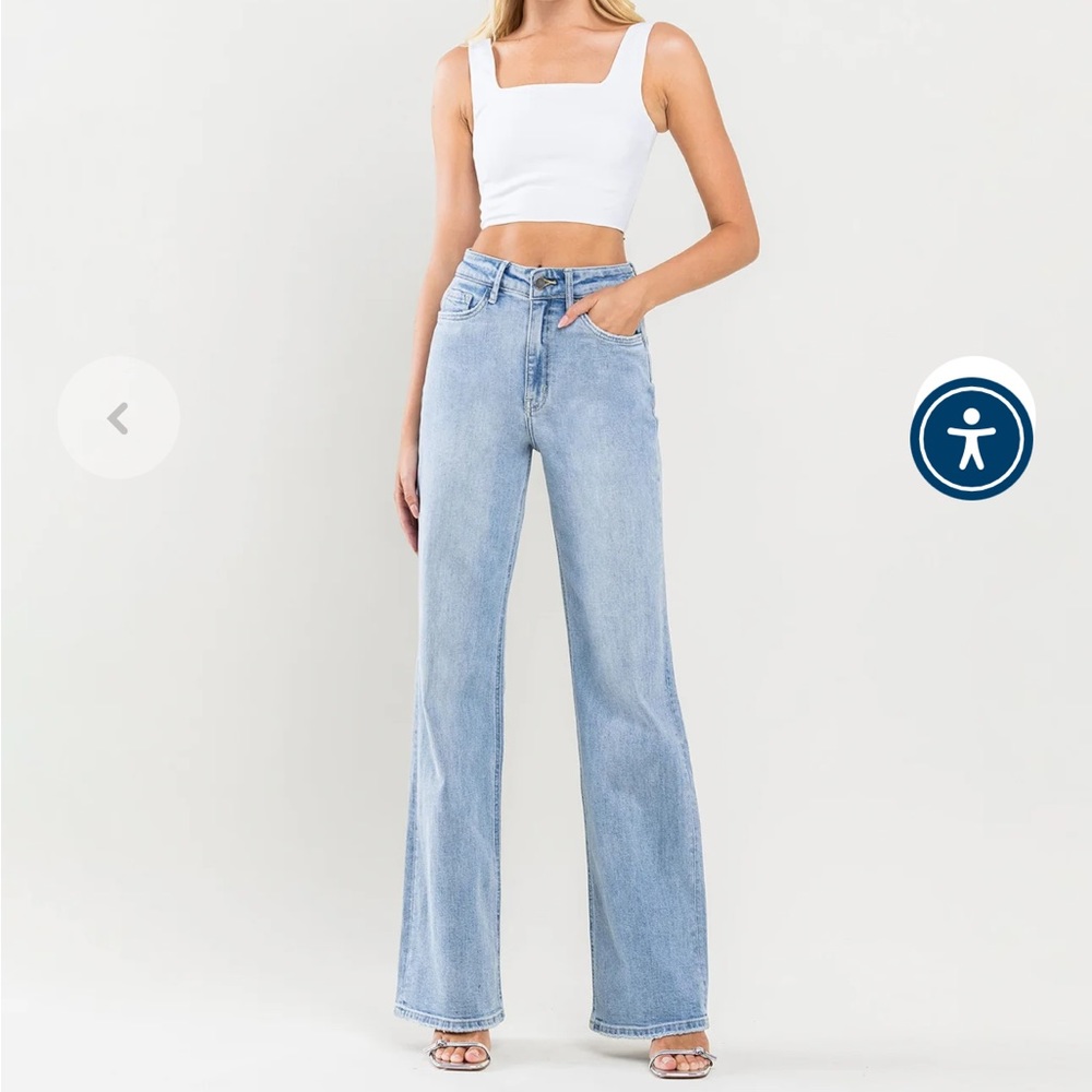 Flying Monkey super High Rise 90’s Vintage Flare Jeans NWT SIZE 27 inseam 34